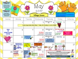 May Calendar with Testing Calendars 